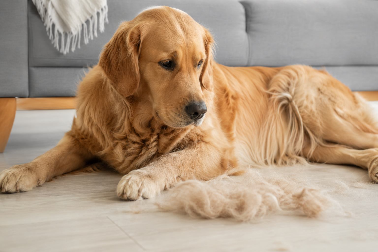 Caída del pelo en perros: causas más comunes
