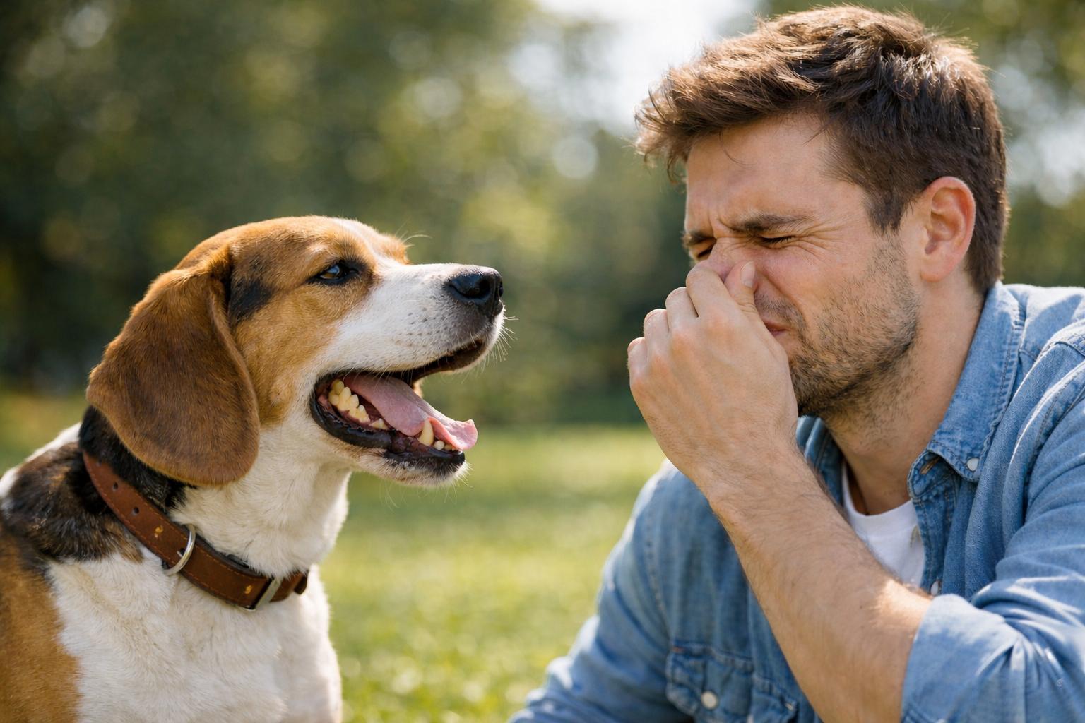 Mal aliento en perros: causas más frecuentes