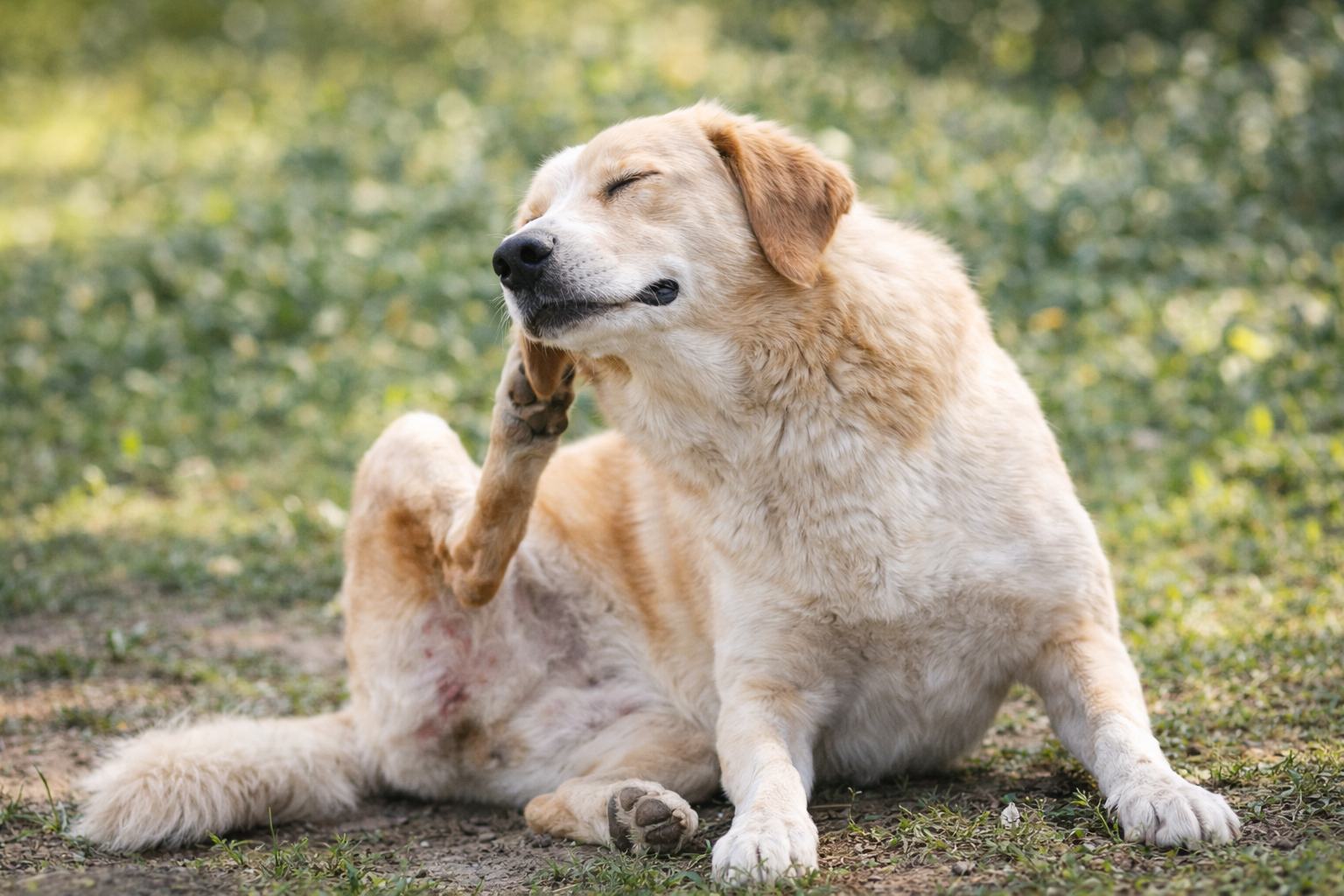 Dermatitis en perros: causas y soluciones