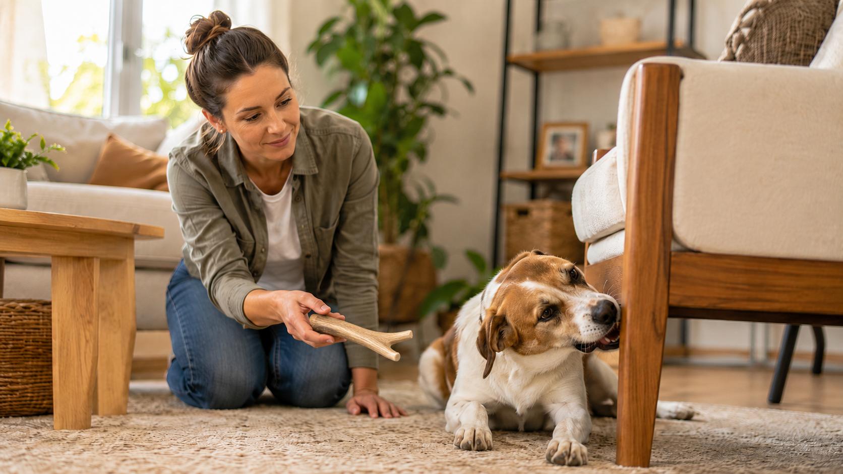 Mi perro me muerde los muebles: por qué lo hace y cómo corregirlo
