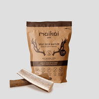 Mordedor de asta de ciervo para perro tamaño M – pack de 2 unidades, juguete natural que fortalece la dentadura y entretiene a tu mascota