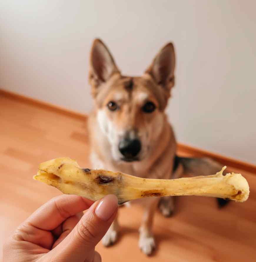 Patitas de cordero deshidratadas para perros de Maikai Pets, un snack natural y crujiente que limpia los dientes y aporta proteínas de alta calidad.