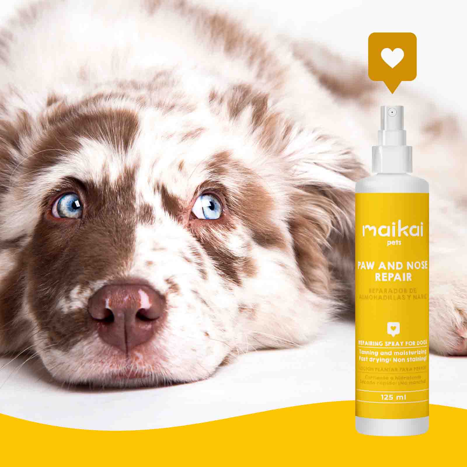 Protector de nariz natural Maikai Pets para perros y gatos, hidrata y protege la nariz, manteniéndola saludable y suave.