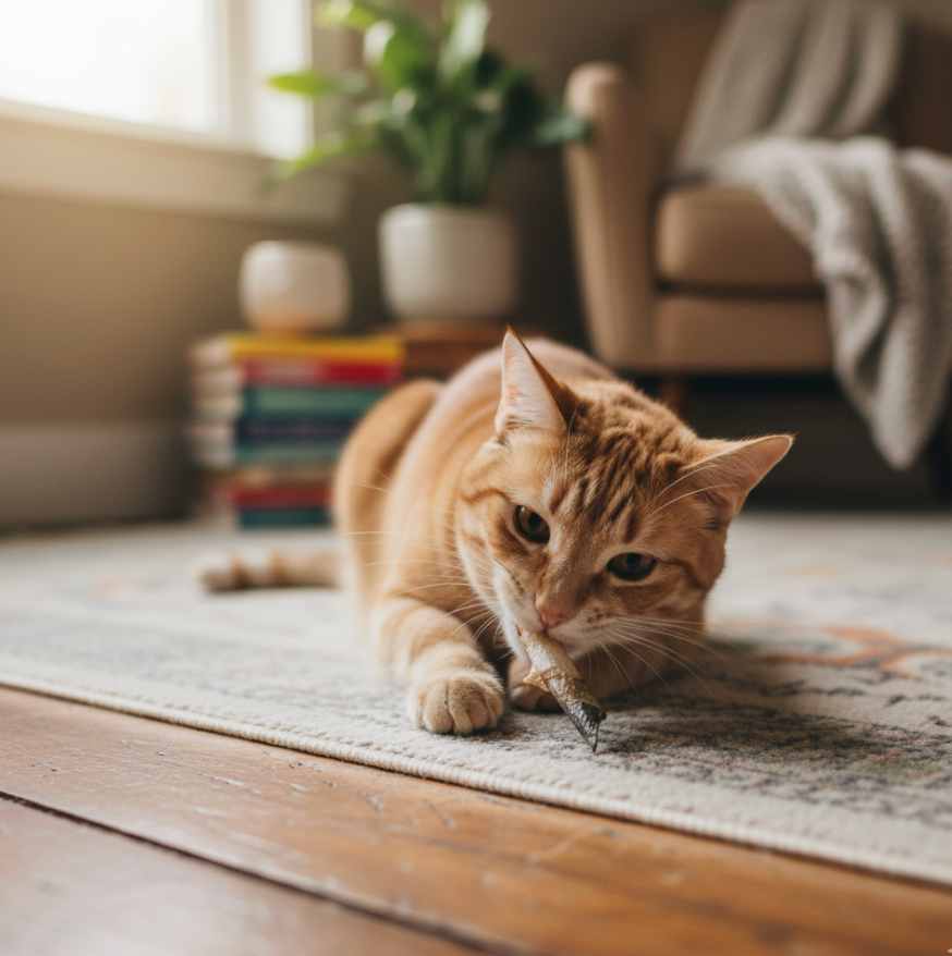 Rollitos de piel de salmón deshidratada de Maikai Pets, un snack natural y crujiente que favorece la salud dental y aporta proteínas y Omega 3.