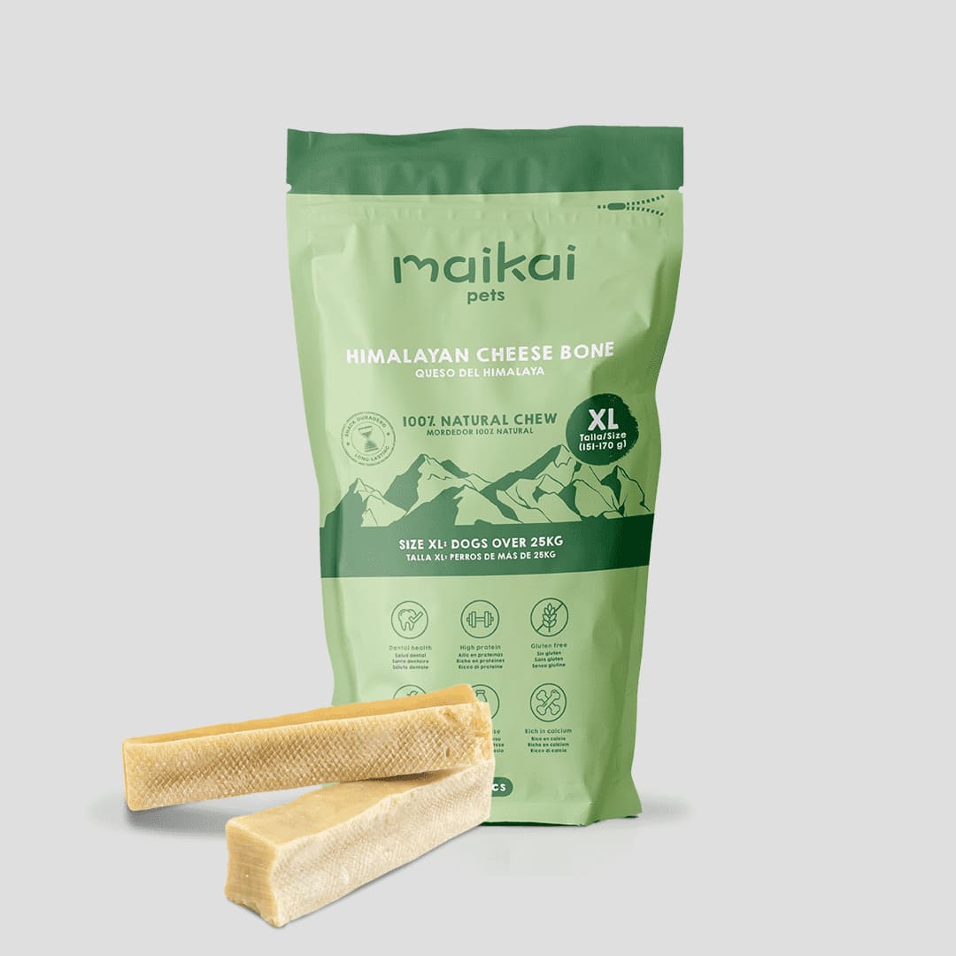 Snack de queso del Himalaya para perros XL – pack de 2 unidades, mordedor natural duradero que fortalece la dentadura y entretiene a tu mascota