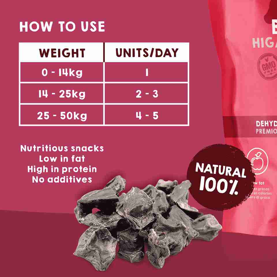 Natural dehydrated veal liver treats for dogs and cats