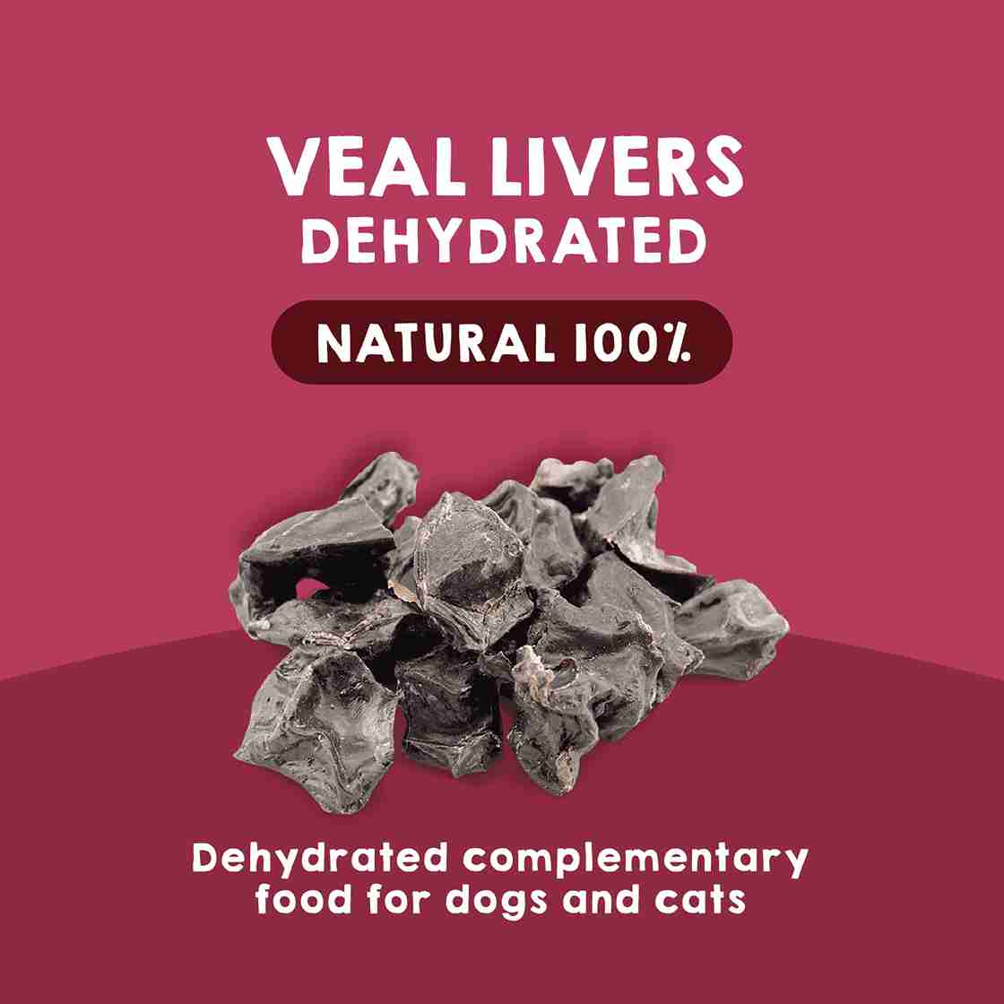 Maikai Pets dehydrated veal livers for dogs