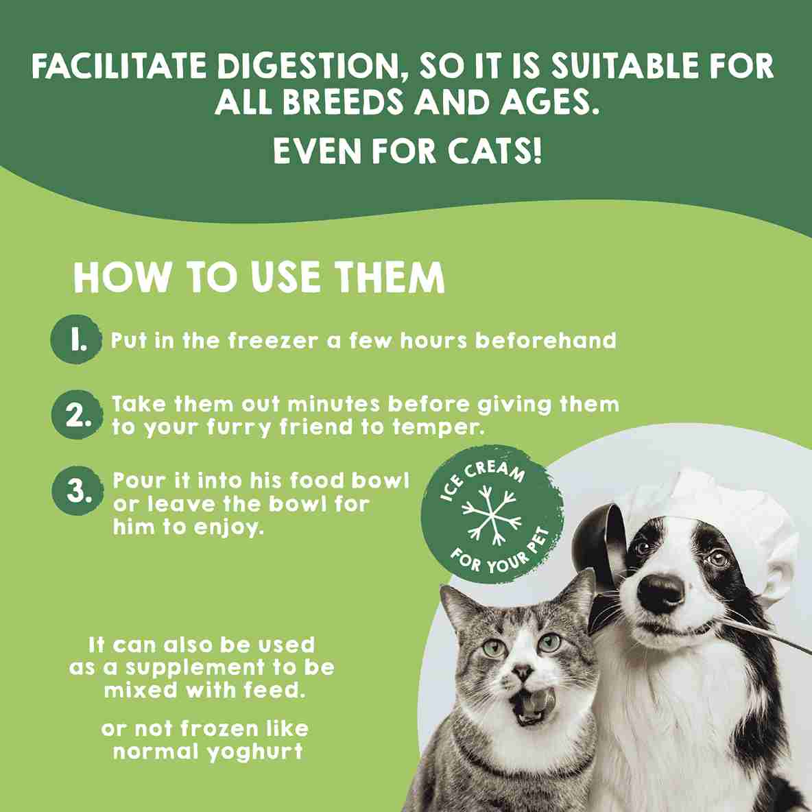 Ice creams for cats, 4 units.