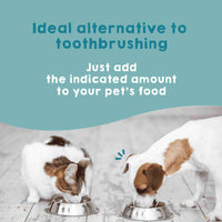 Natural anti-plaque dental cleaner for dogs and cats