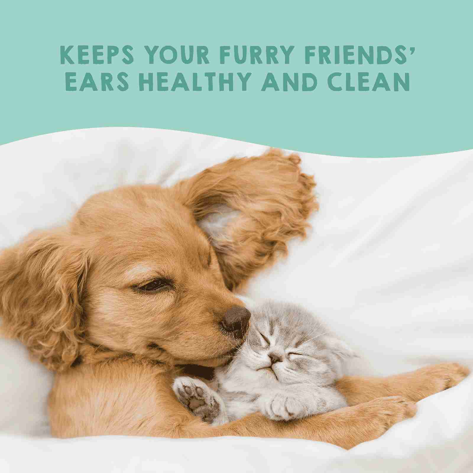 Natural ear cleaner for the hygiene of dogs’ and cats’ ears