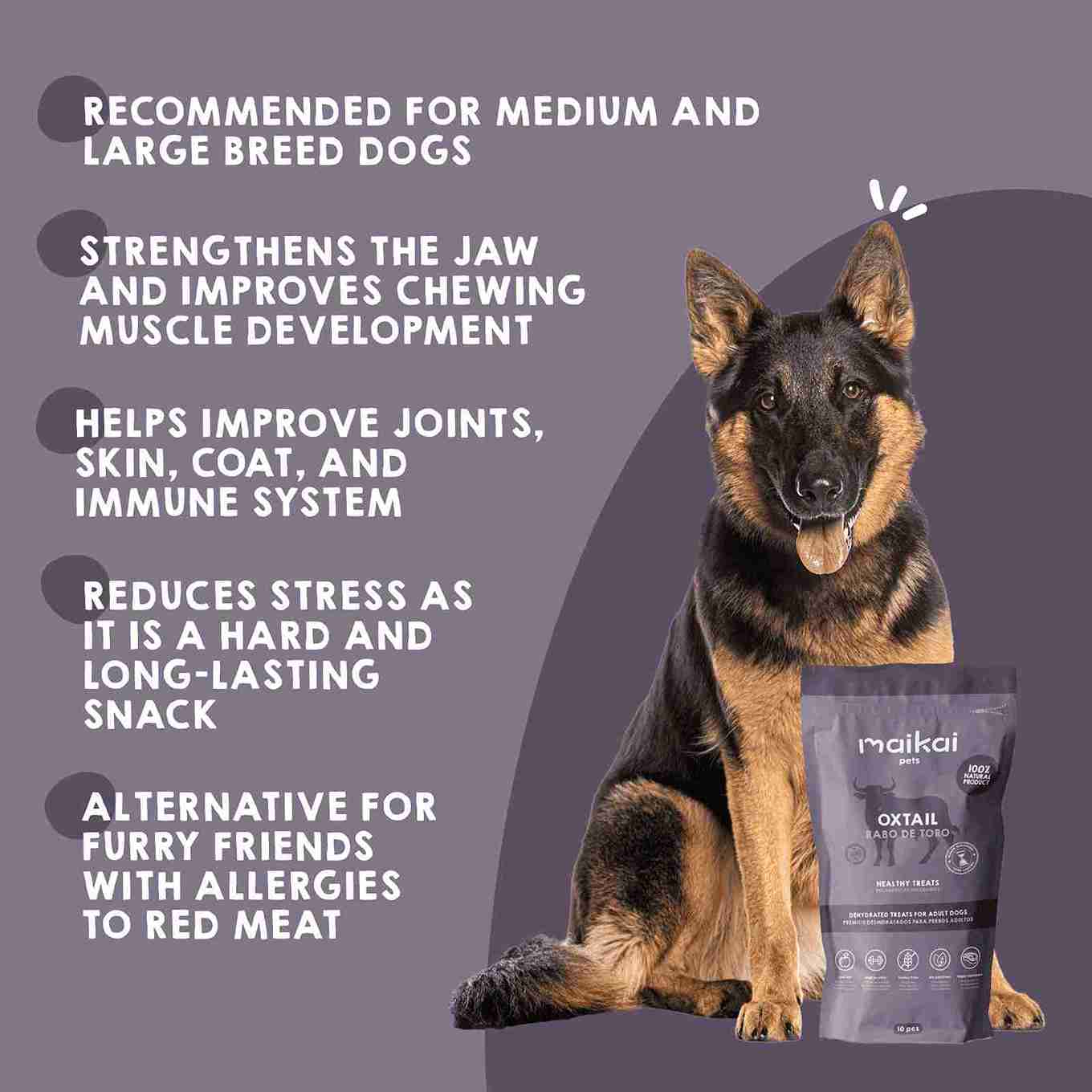 Maikai Pets natural oxtail for dogs