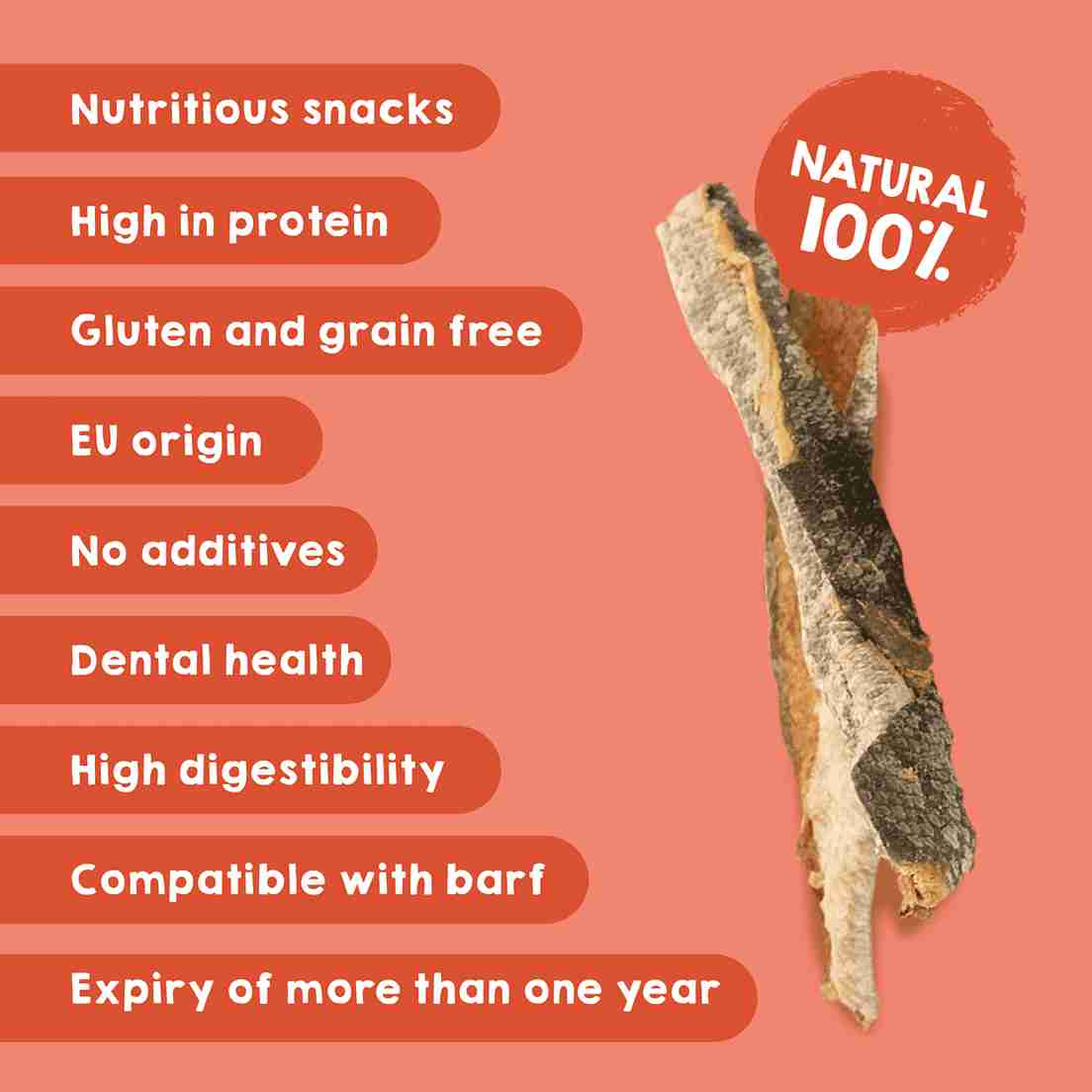 Maikai Pets salmon roll treats for dogs and cats