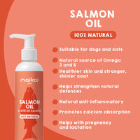 Premium salmon oil supplement for dogs and cats