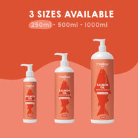 Different available formats of salmon oil for dogs