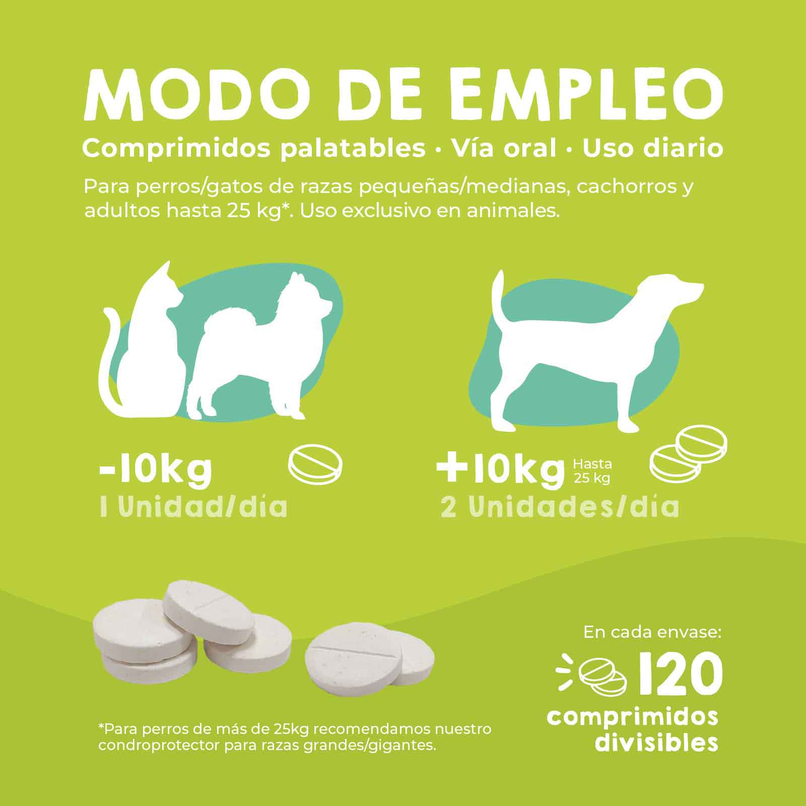 Condroprotectores para perros medianos, suplemento natural que mejora la salud de las articulaciones y la movilidad