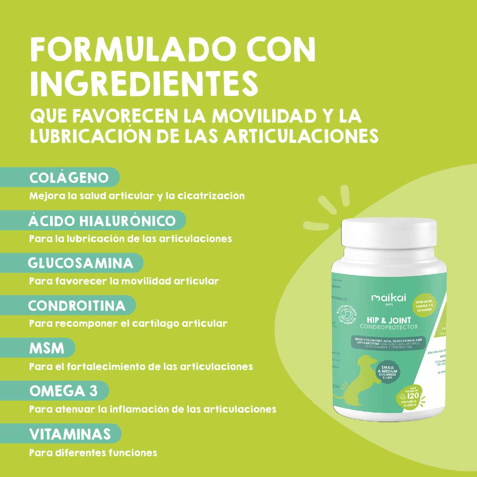 Condroprotectores para gatos, suplemento natural que ayuda a mantener la salud articular y la movilidad