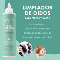 Limpiador para la higiene de los oídos de los perros