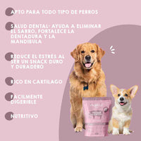 Orejas de cerdo para perros, snack natural y masticable que ayuda a mantener la salud dental