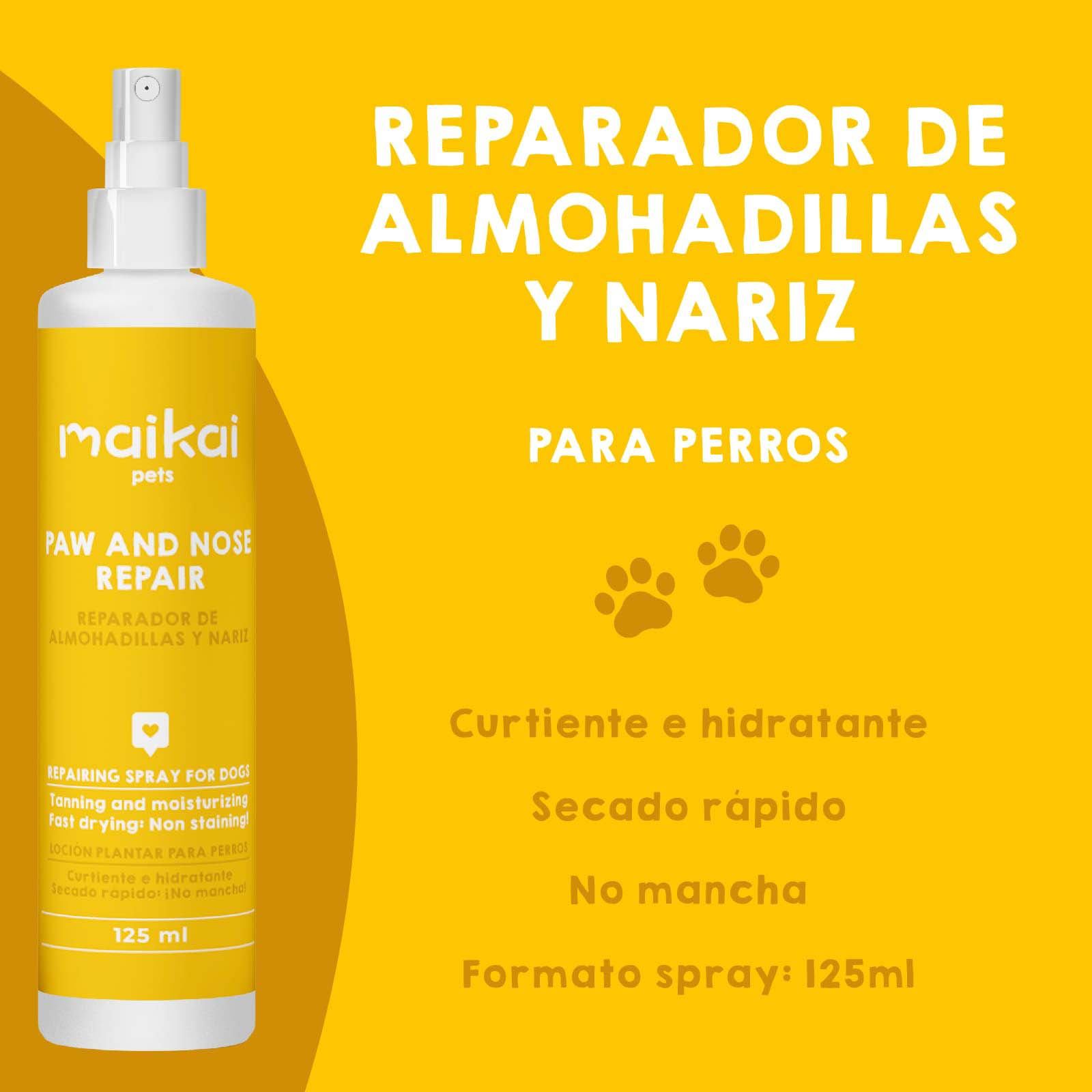 Protector de almohadillas Maikai Pets para gatos, producto natural que hidrata y protege las patas, manteniéndolas suaves y saludables.