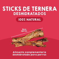 Tendón de ternera natural para perros, snack masticable saludable que fortalece dientes y encías