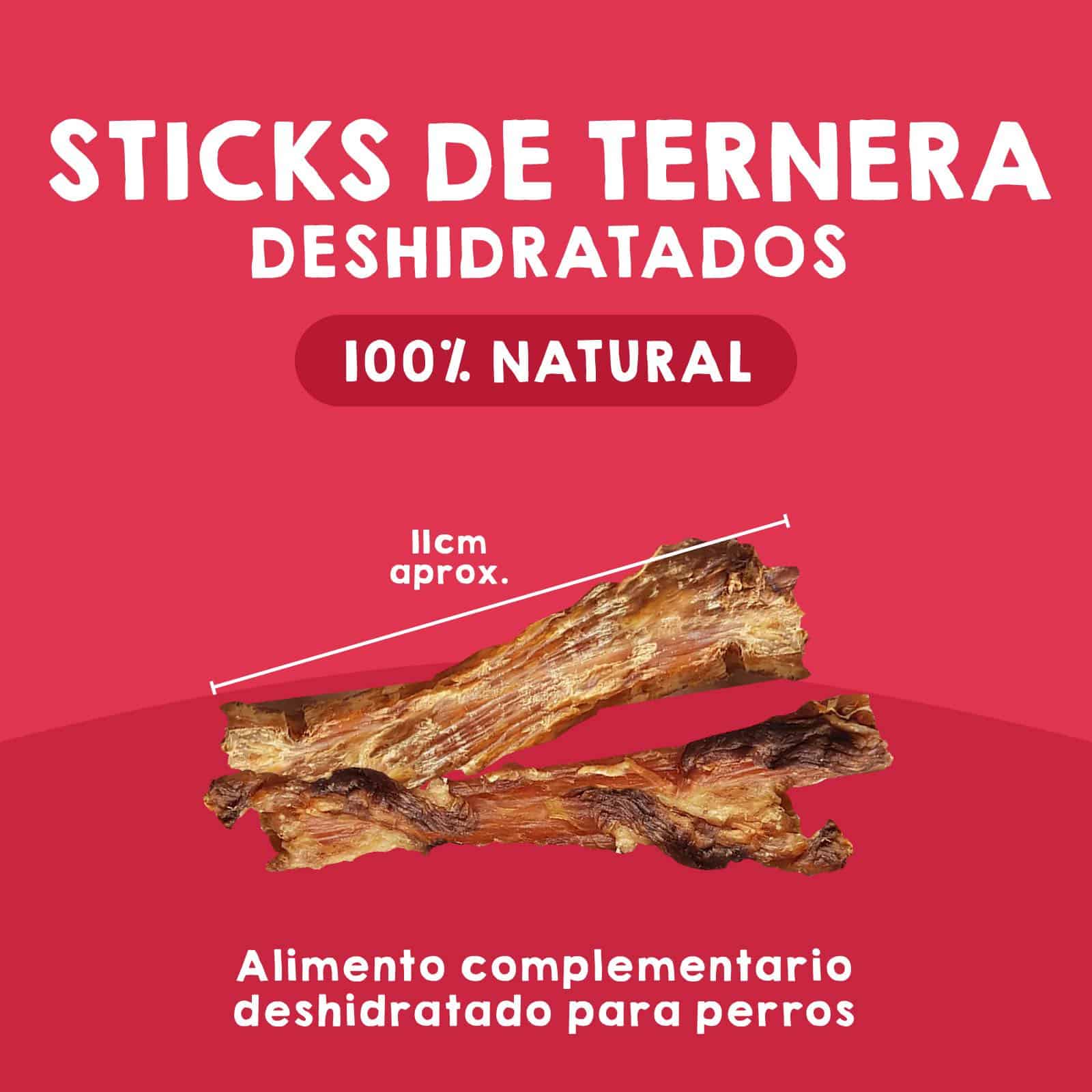 Tendón de ternera natural para perros, snack masticable saludable que fortalece dientes y encías