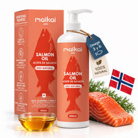Aceite de salmón Maikai Pets para perros y gatos, formato 500 ml
