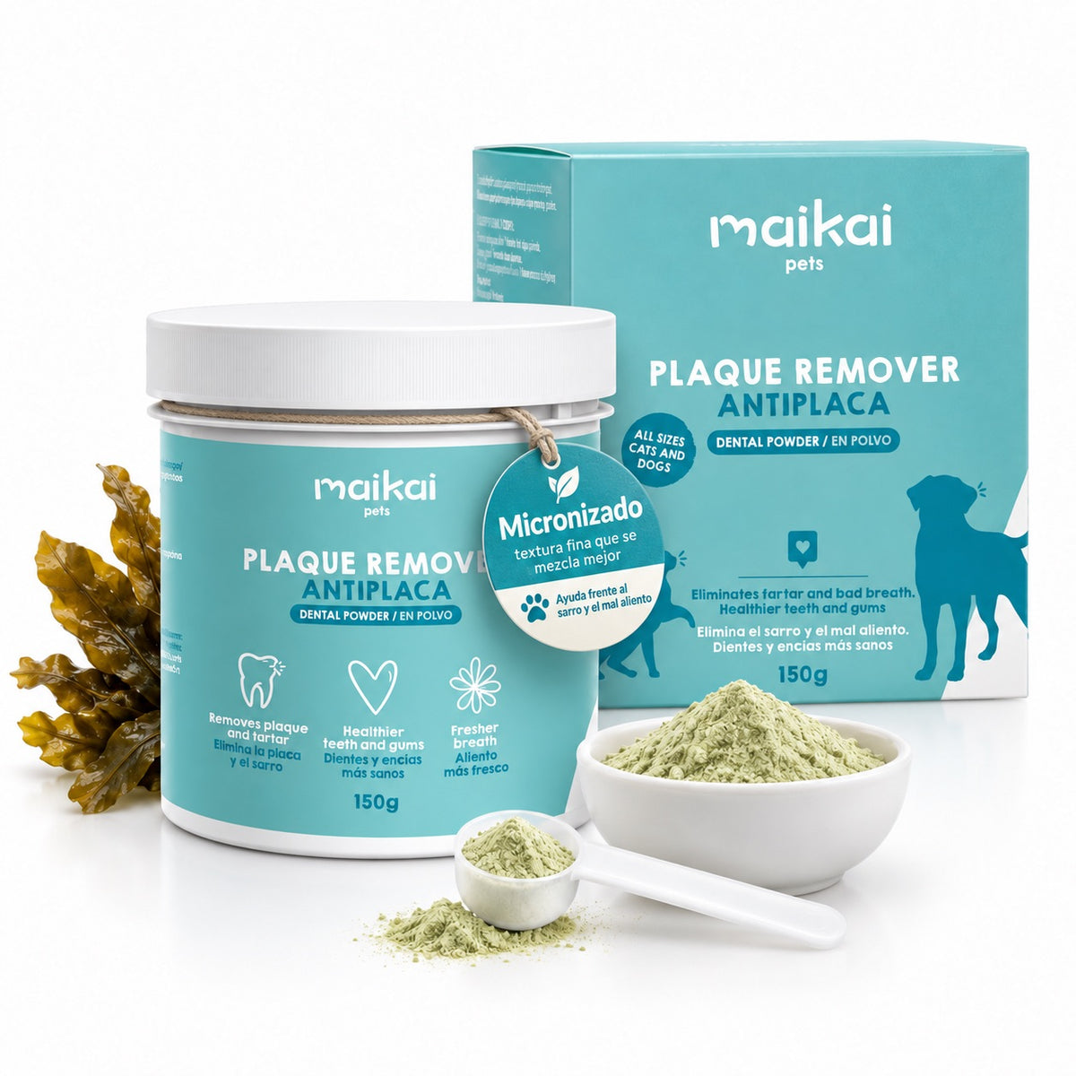 Anti-tartre en poudre pour chiens et chats