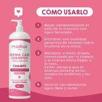 Imagen del champú hipoalergénico para perros apto para uso habitual.