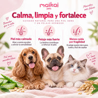 Champú hipoalergénico con Aloe y Biotina – Piel calmada y pelo sano
