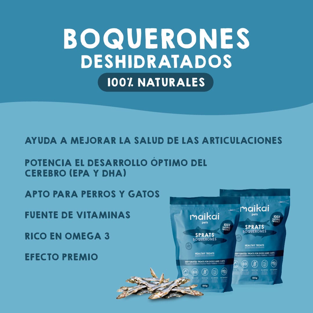 Boquerones ricos en Omega 3 para perros y gatos – snack natural que mejora piel, pelo, articulaciones y defensas de tus mascotas