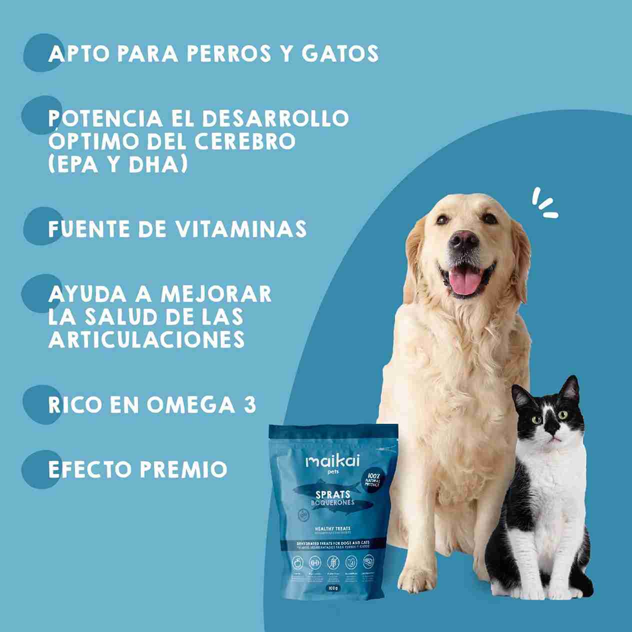 Chuches de pescado para perros y gatos, premios naturales ricos en proteínas y ácidos grasos omega-3 que promueven la salud y vitalidad
