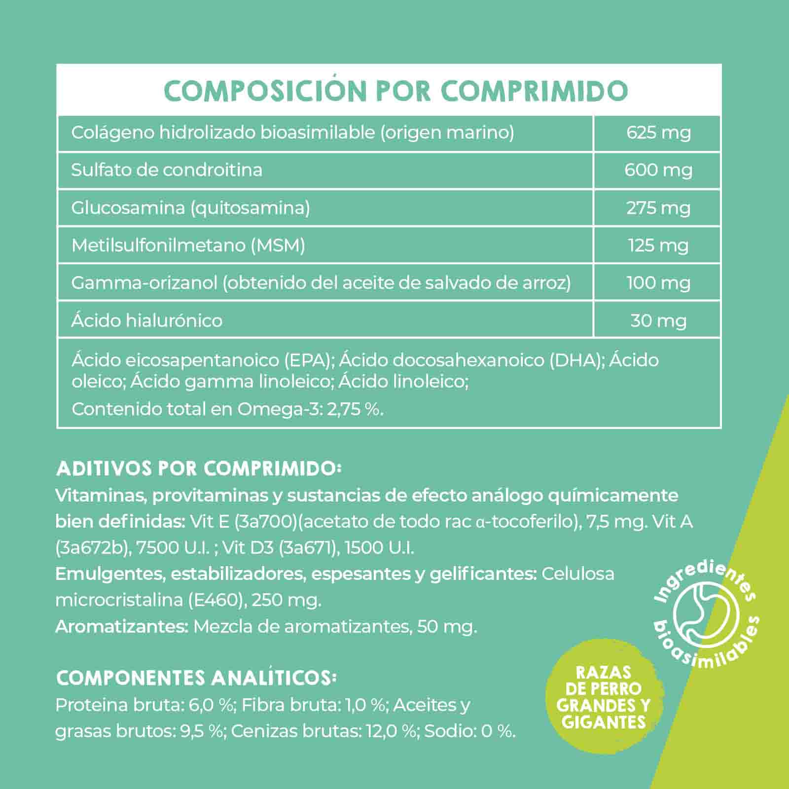 Condroprotectores para perros grandes, suplemento natural que apoya la salud articular y mejora la movilidad