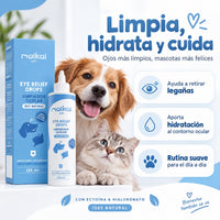 Beneficios del limpiador ocular para la higiene diaria de los ojos de perros y gatos