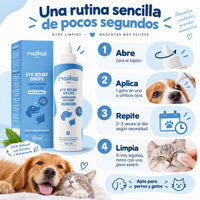 Cómo usar el limpiador ocular en tu perro o gato sin frotar