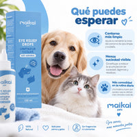 Propiedades del limpiador ocular con ectoína para perros