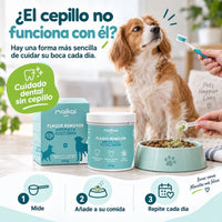 Cuidado diario del aliento de perros y gatos con Plaque Remover
