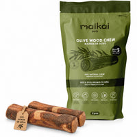 Palo de olivo Maikai Pets para perros, talla S, pack de 2