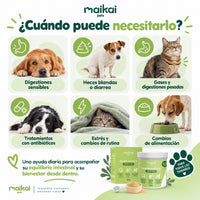 Apoyo nutricional para perros y gatos con digestión sensible, gases o heces blandas