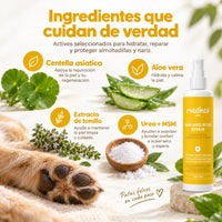 Ingredientes del reparador de almohadillas para perros