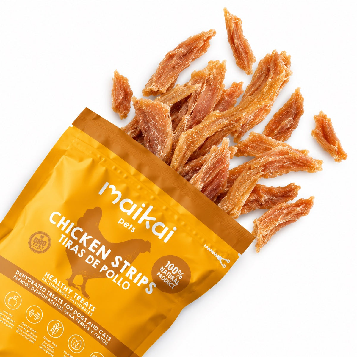 Dehydrated chicken strips - 100 g