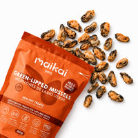 Mejillón de labio verde deshidratado Maikai Pets para perros y gatos, bolsa de 150 g