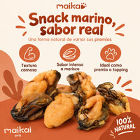 Mejillones de labio verde deshidratados: snack marino de textura carnosa y sabor intenso