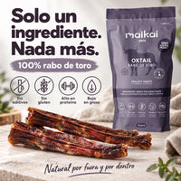 Rabo de toro de un solo ingrediente: 100% rabo de toro deshidratado
