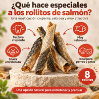 Qué hace especiales a los rollitos de piel de salmón: textura crujiente y mucho sabor