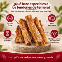 Qué hace especiales a los tendones de ternera: textura firme y masticación duradera