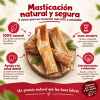 Tendones de ternera, masticación natural y segura para tu perro