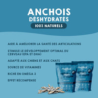 Pack de friandises oméga 3 pour chiens et chats.