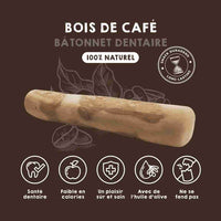 Bois de café naturel pour chiens.