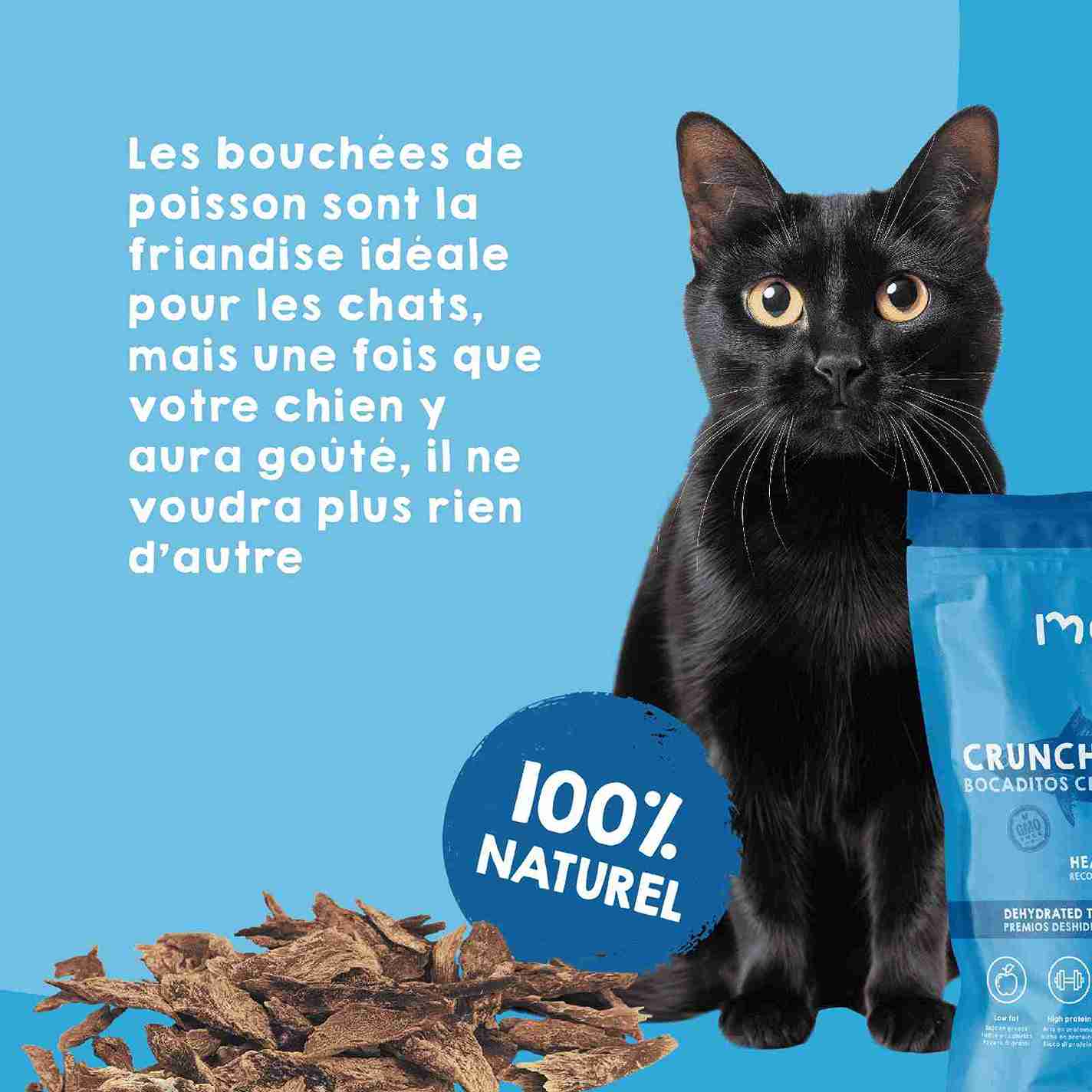 Poisson déshydraté naturel pour chiens et chats