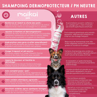 Comparatif de shampoing pour chiens et chats à peau sensible, pH neutre.